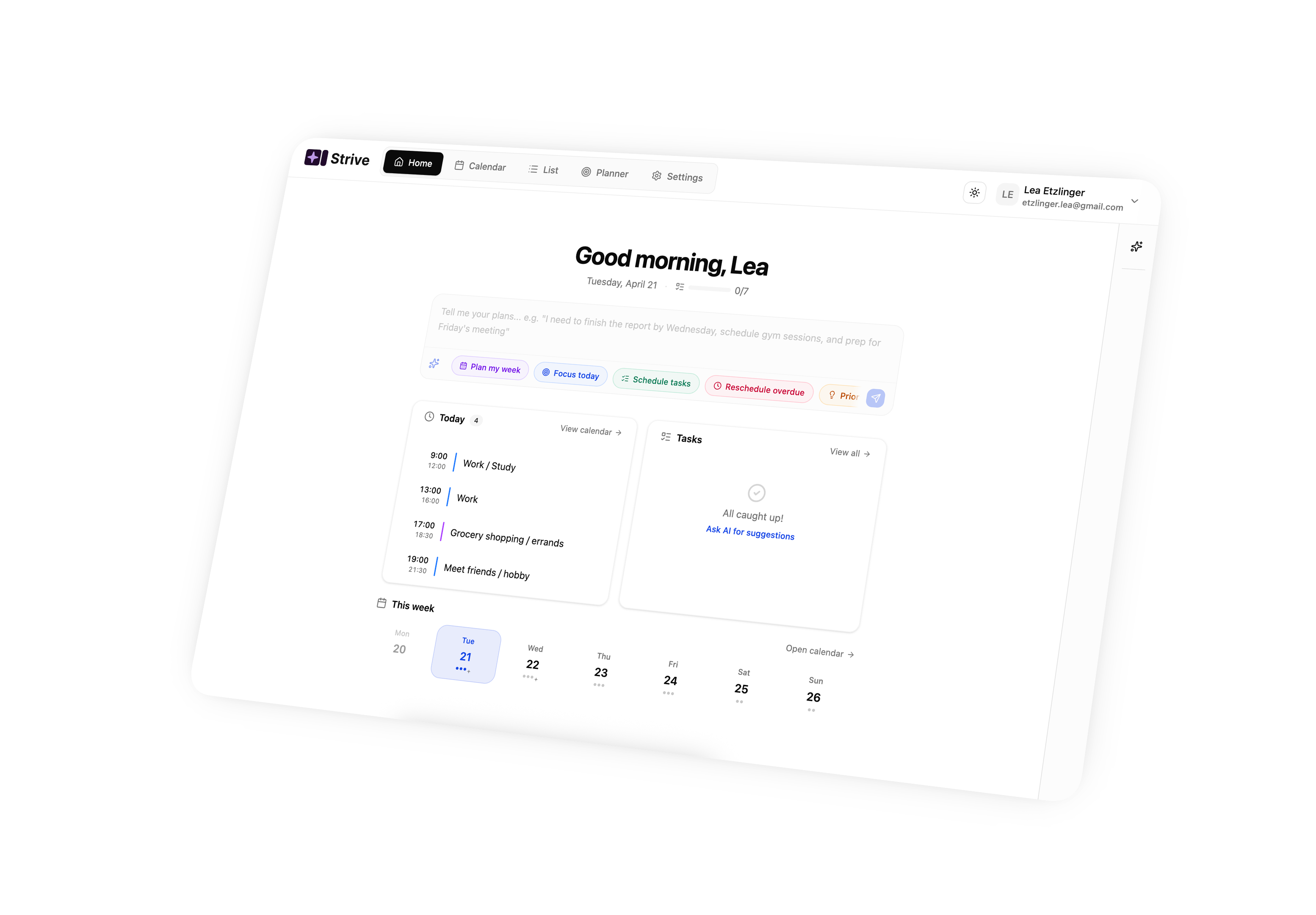 Strive app preview